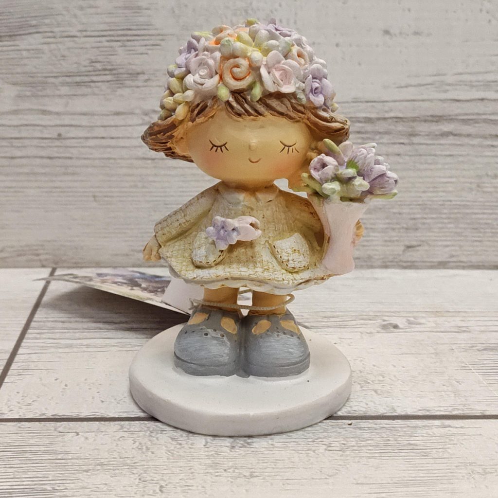 Bimba con fiori