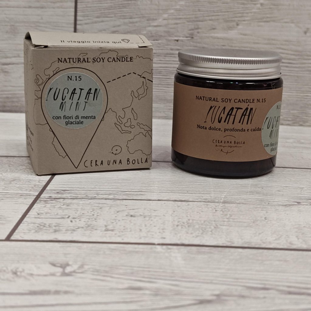 Candela profumata cera di soia - Iucatan Mint