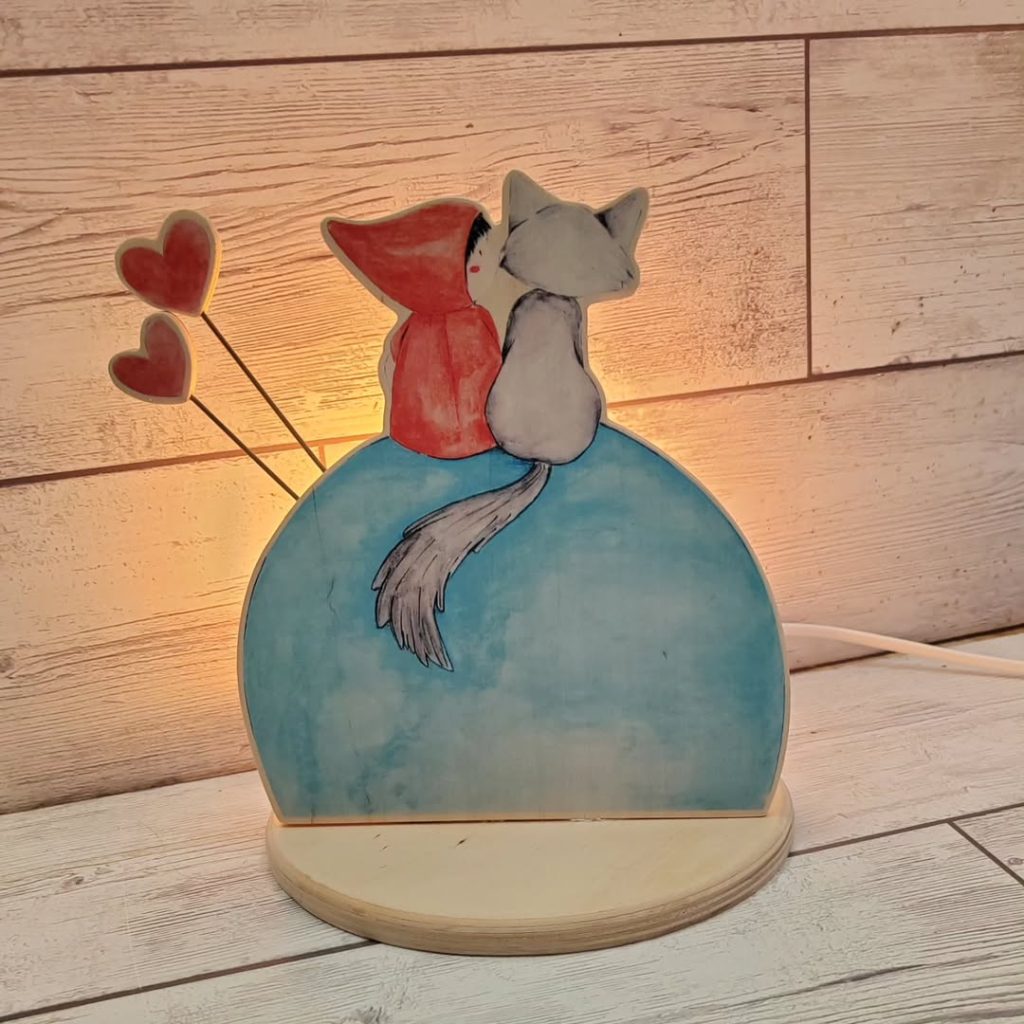 Lampada Cappuccetto Rosso