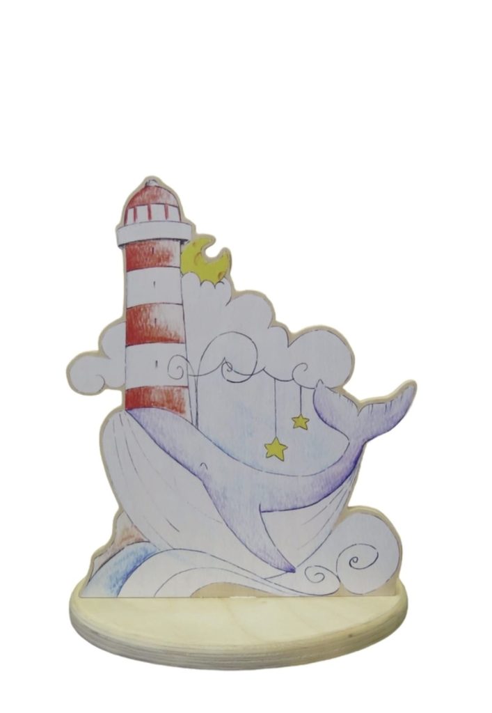 Lampada Balena con Faro