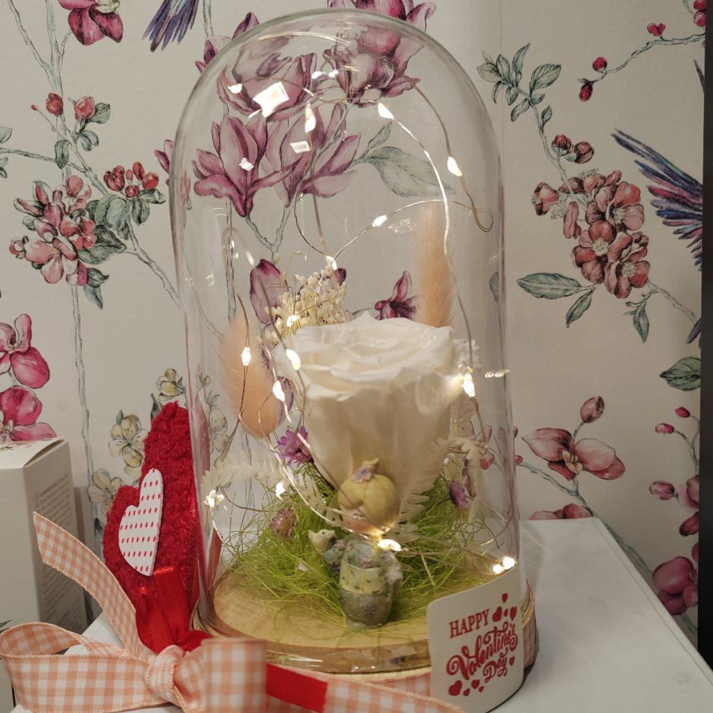 Flower cloche panna
