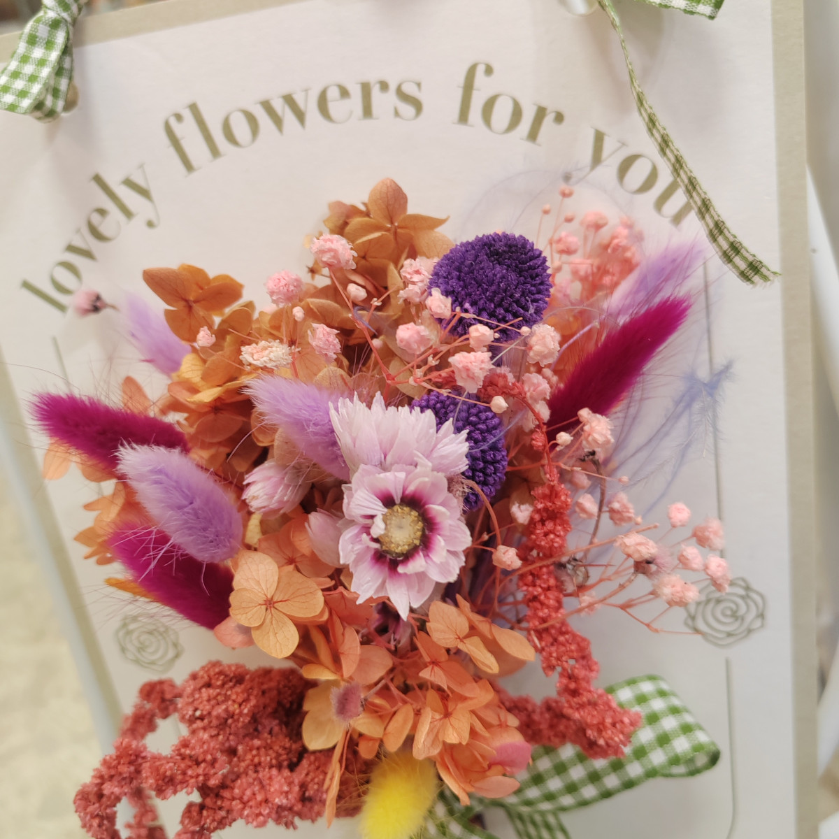 Lovely flowers for you orange & purple