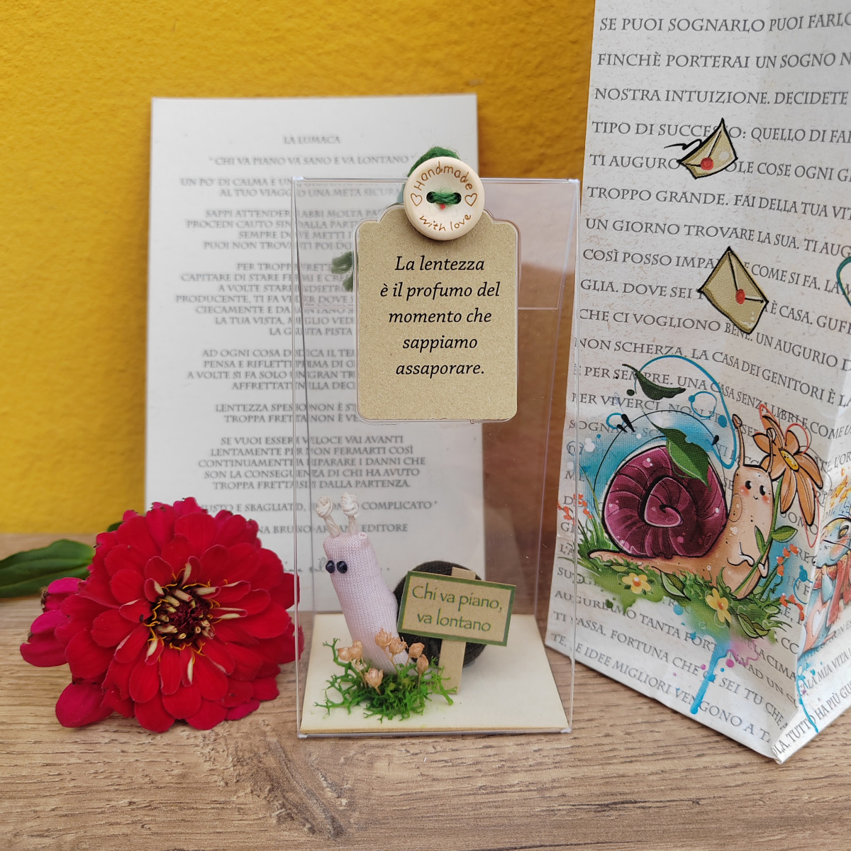 Lumachina "La lentezza è il profumo"