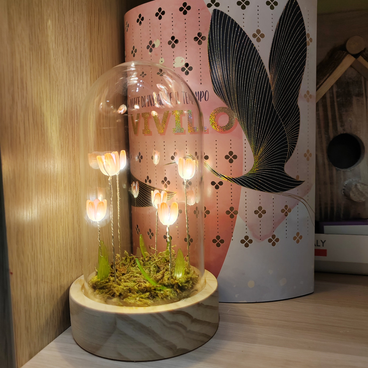 Lampada tulipani led rosa