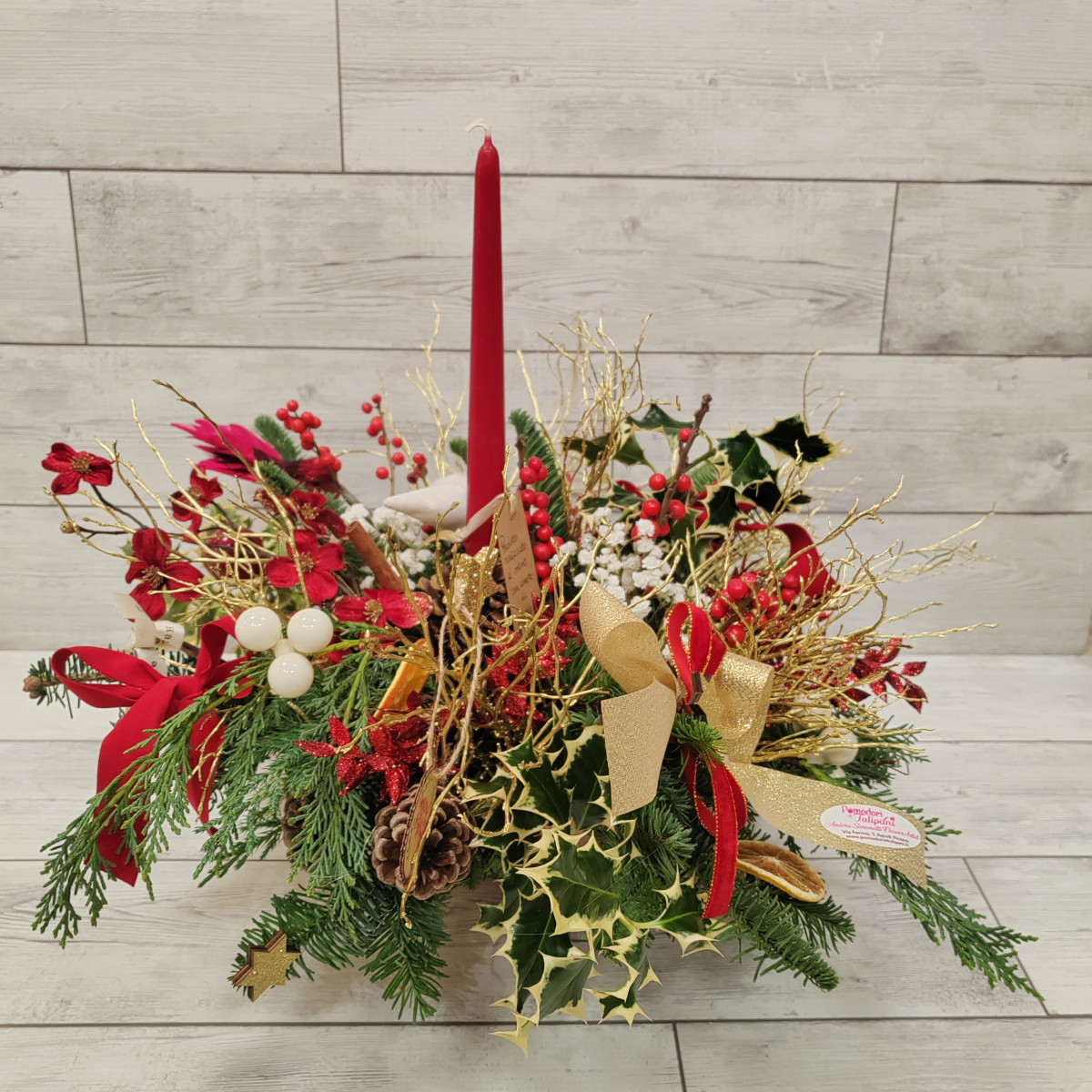 Centrotavola Luxury rosso 2.0