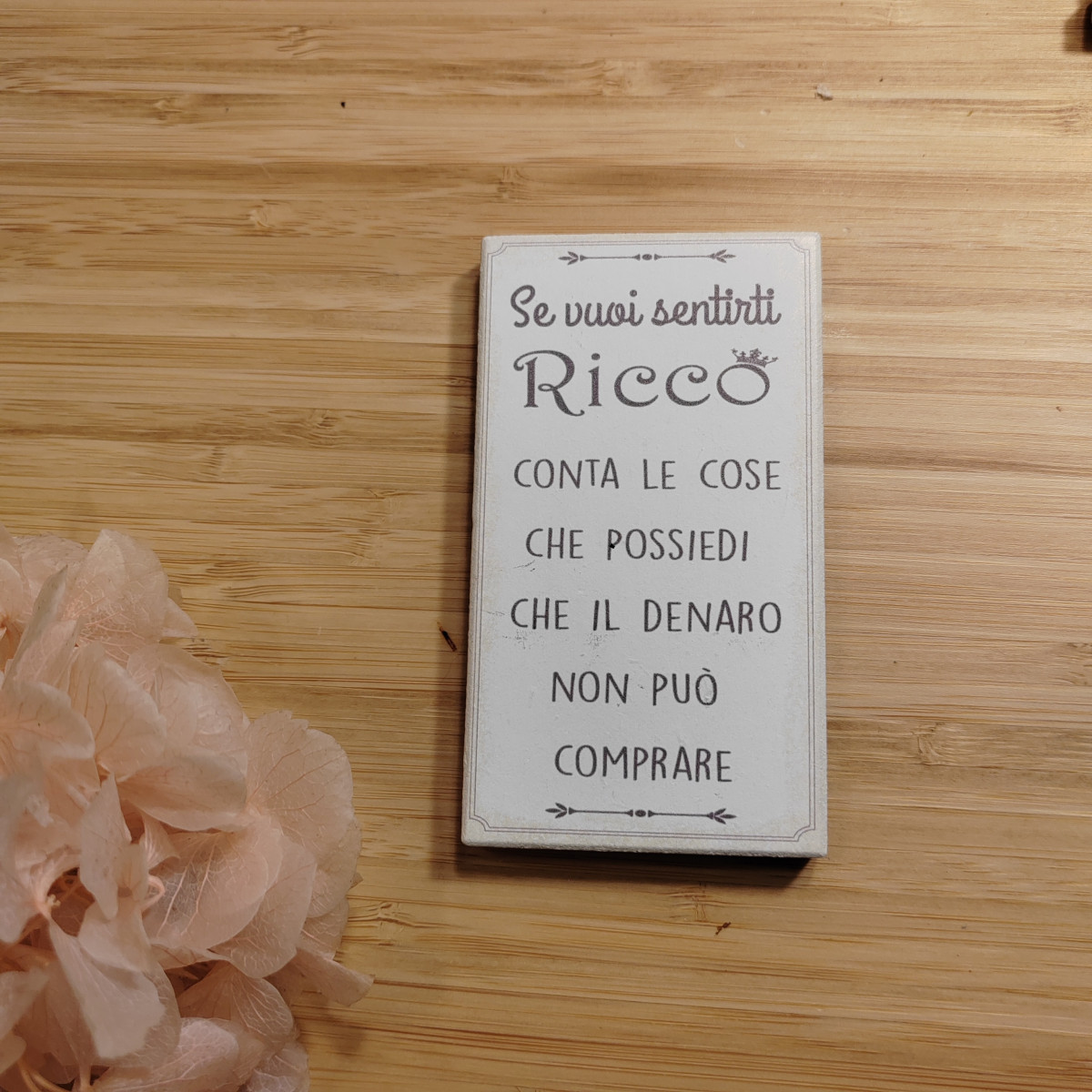 Calamita "Se vuoi sentirti ricco "