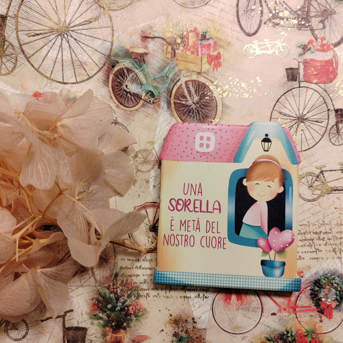 Calamita "Una sorella è metà del nostro cuore"