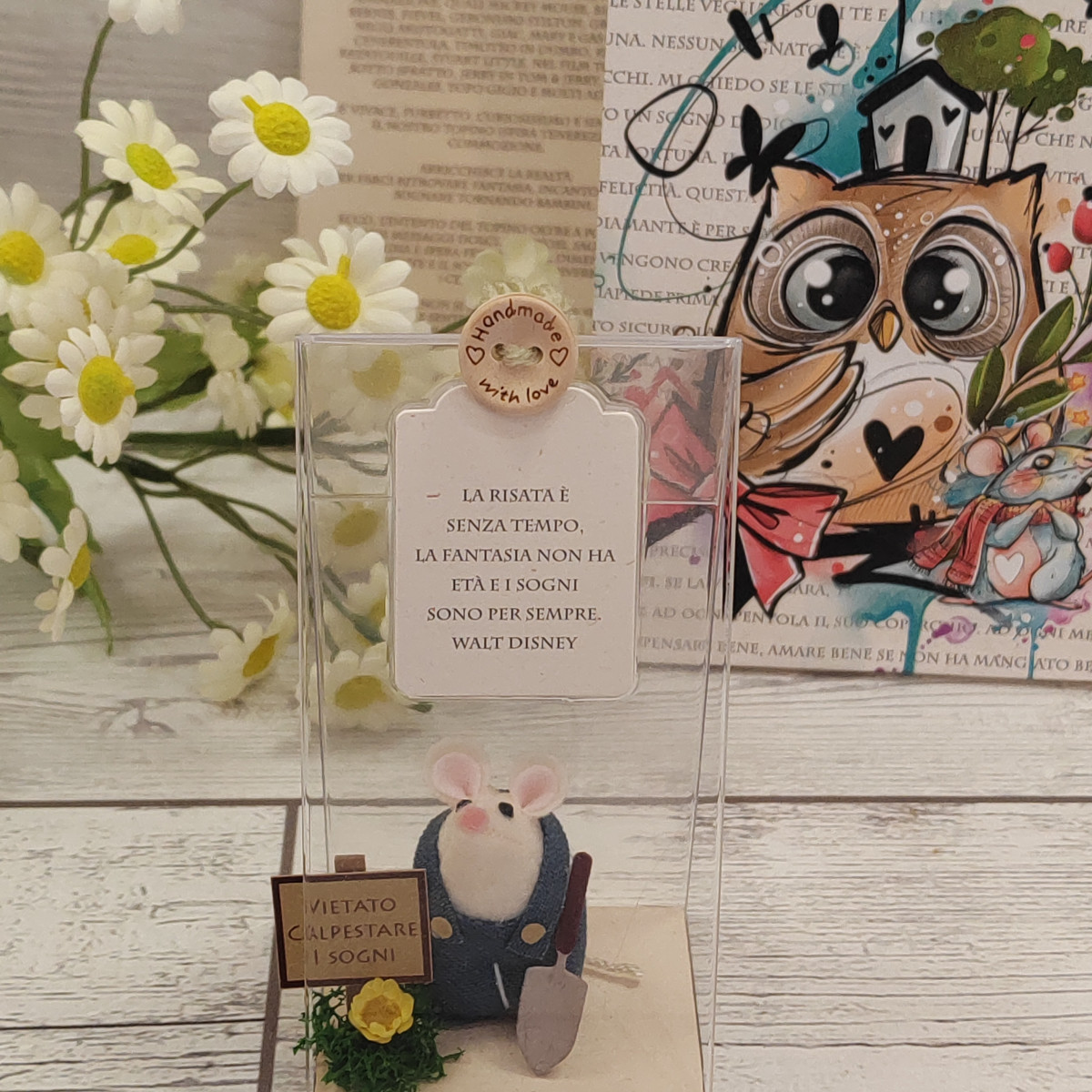 Topino giardiniere "La risata è senza tempo..."