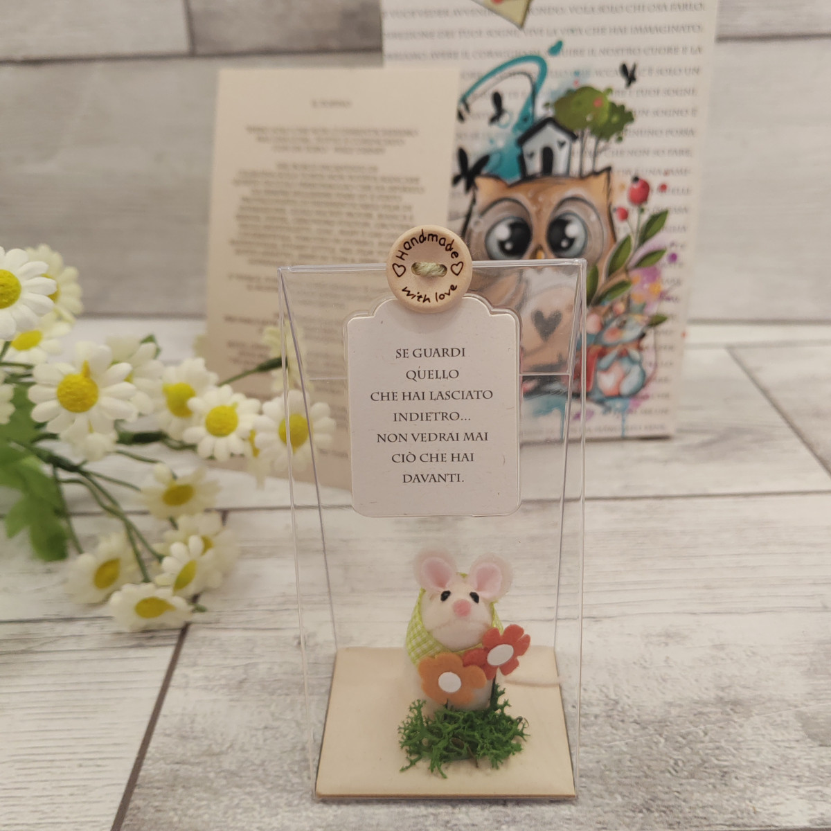 Topino giardiniere "Se guardi quello che hai lasciato indietro.."