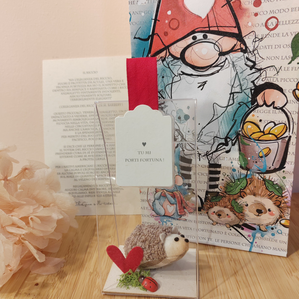 Riccetto cuoricino "Tu mi porti fortuna! "