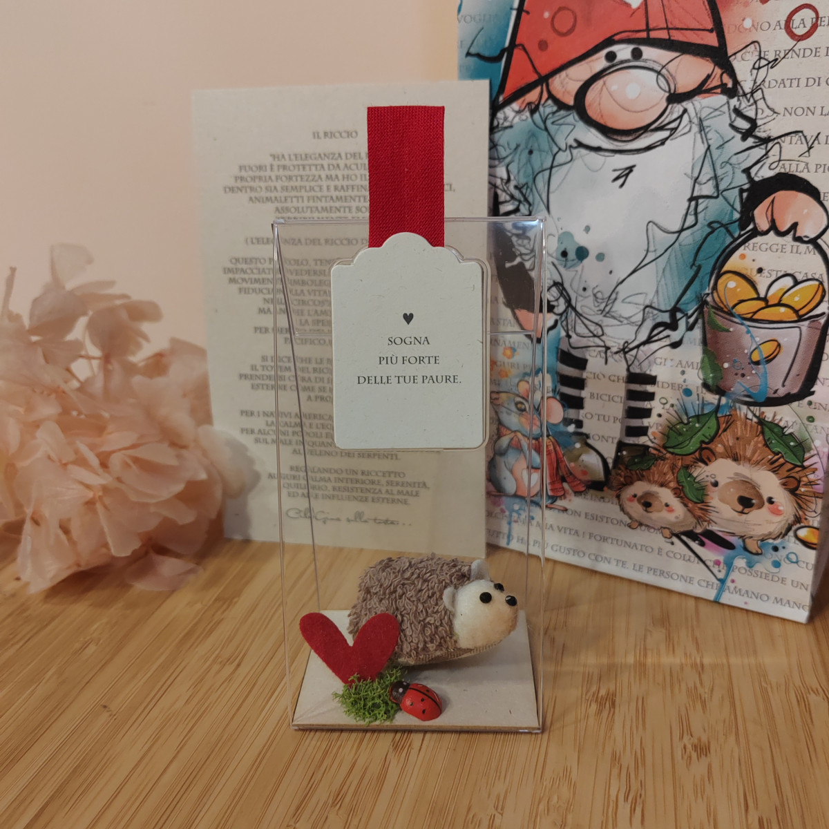 Riccetto cuoricino "Sogna più forte delle tue paure"