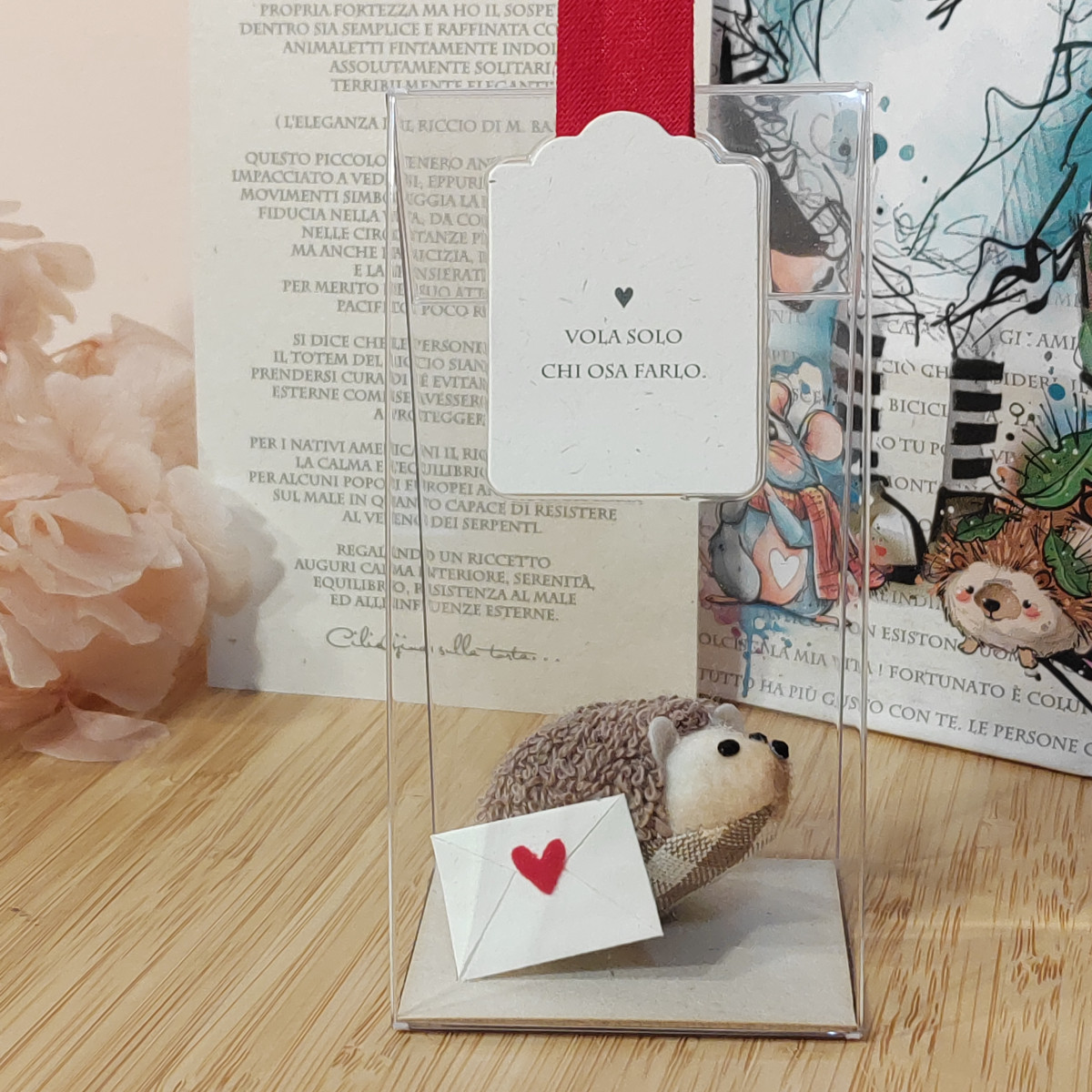 Riccetto cuoricino "Vola solo chi osa farlo"