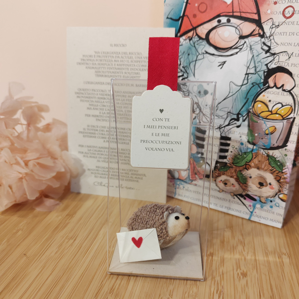 Riccetto cuoricino "Con te i miei pensieri e le mie... "