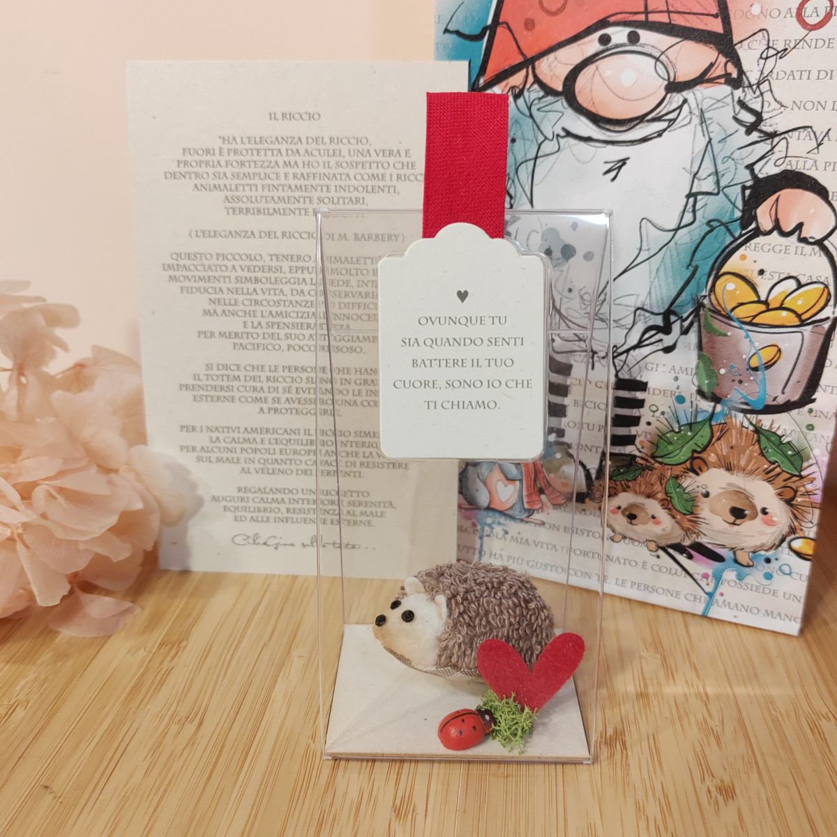 Riccetto cuoricino "Ovunque tu sia quando senti battere il tuo cuore..."