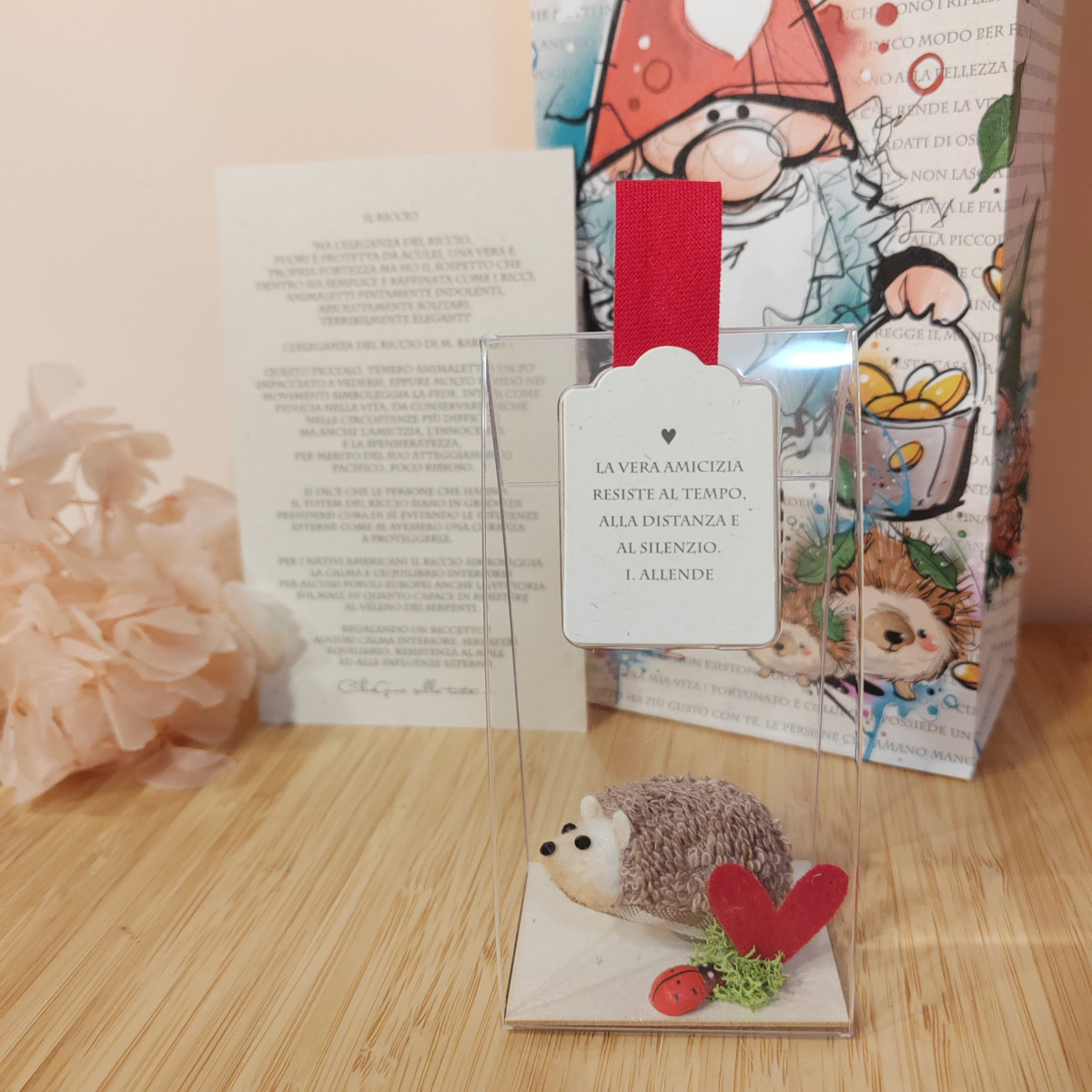 Riccetto cuoricino "La vera amicizia resiste al tempo... "