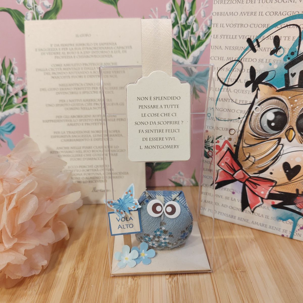 Gufetto azzurrino "Non è splendido pensare... "