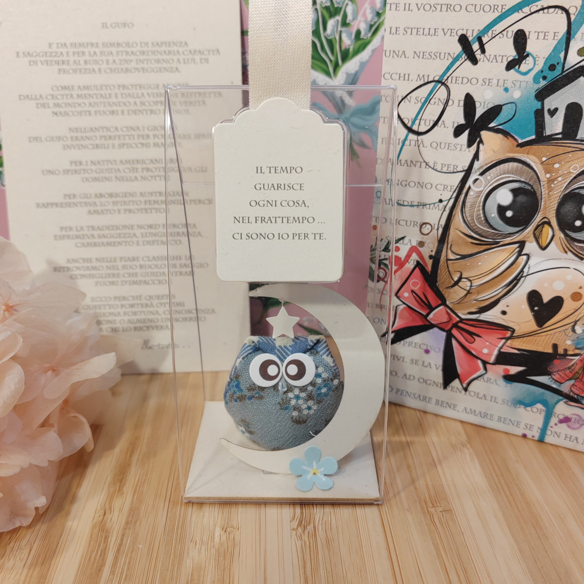 Gufetto azzurrino "Il tempo guarisce ogni cosa... "