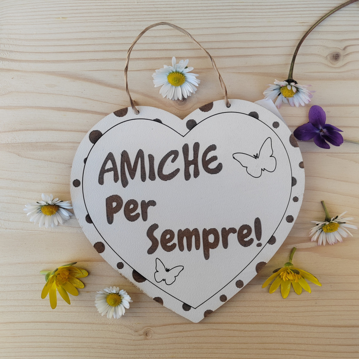 Cuore "Amiche per sempre"
