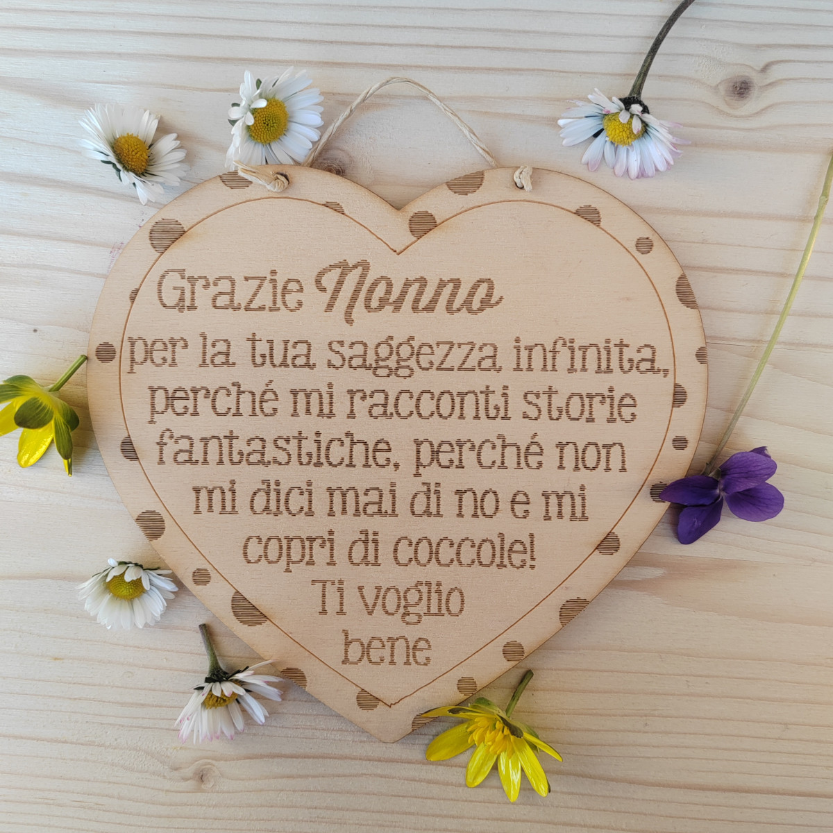 Cuore "Grazie nonno"