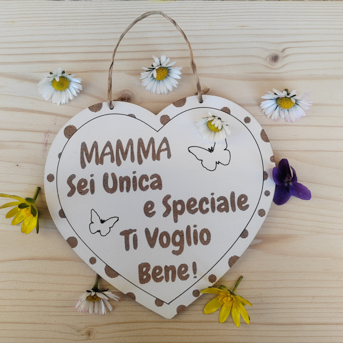 Cuore "Mamma sei unica"