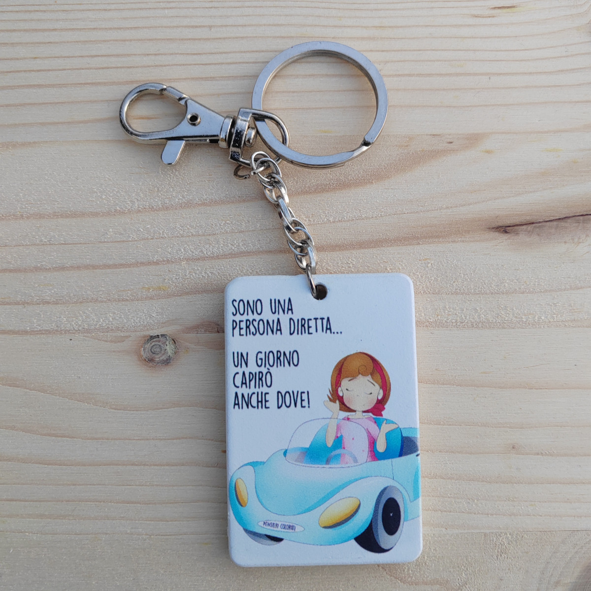 Portachiavi "Sono una persona diretta"
