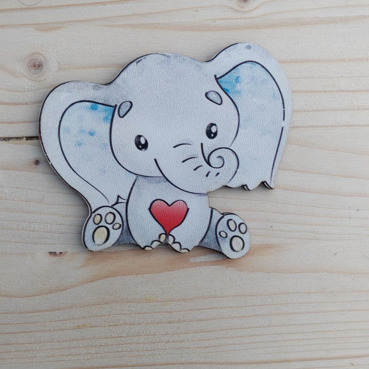 Sagoma Elefantino cuore