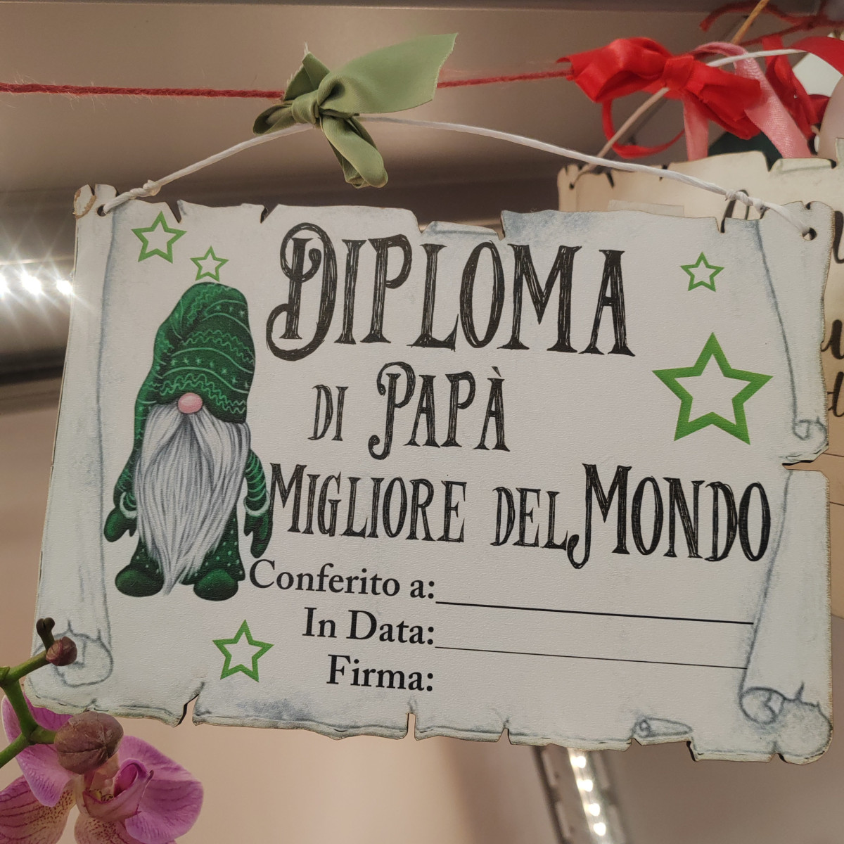 Targa "Diploma di papà migliore"