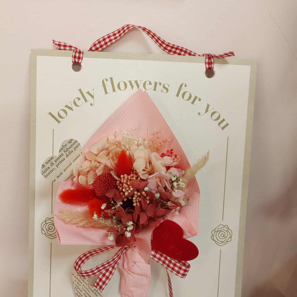 Lovely flowers for you LOVE pink & red