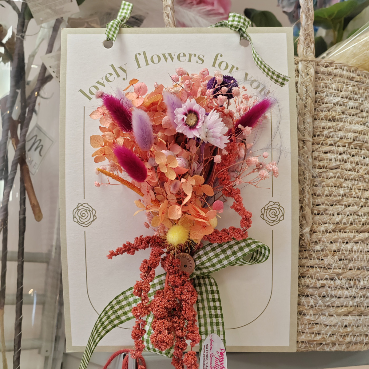 Lovely flowers for you peach & purple