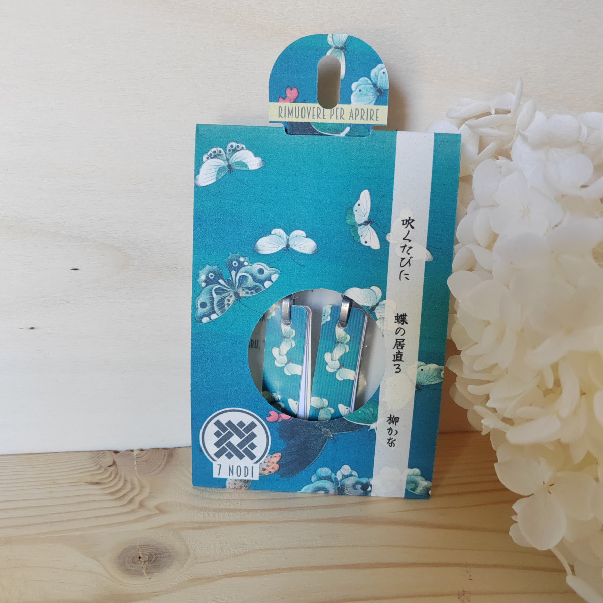 Orecchini con Haiku - Farfalle -