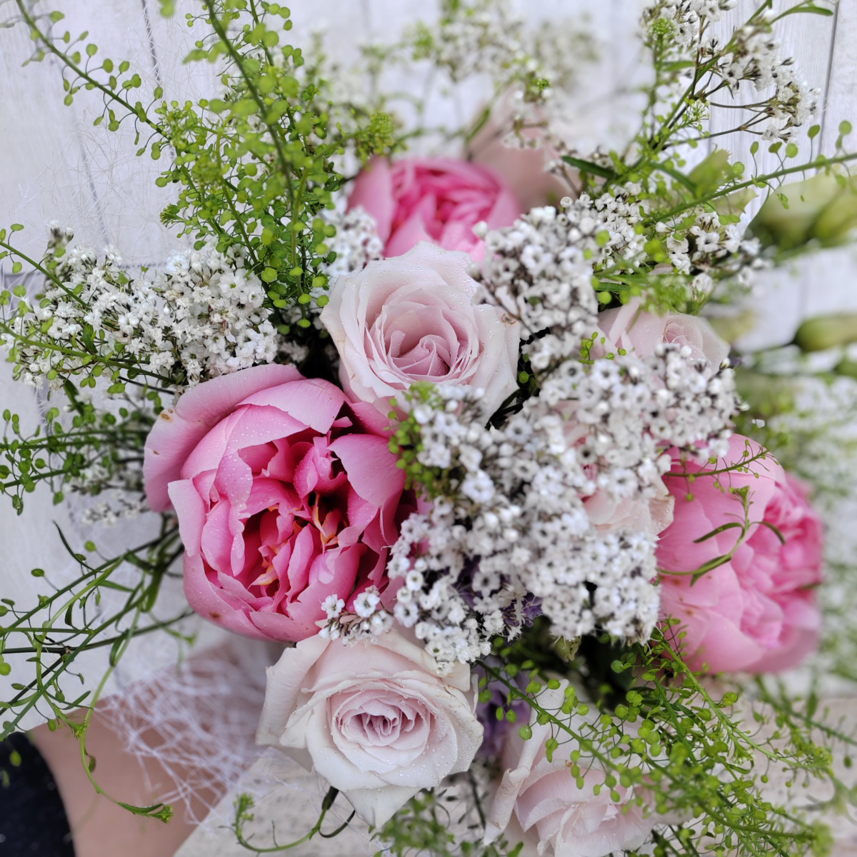 Bouquet toni del rosa