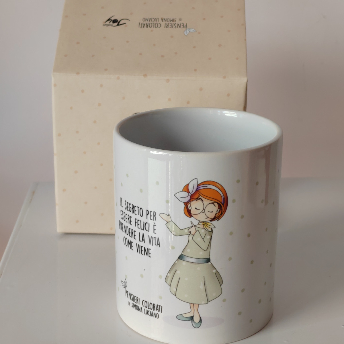 Tazza "il segreto per essere felici"