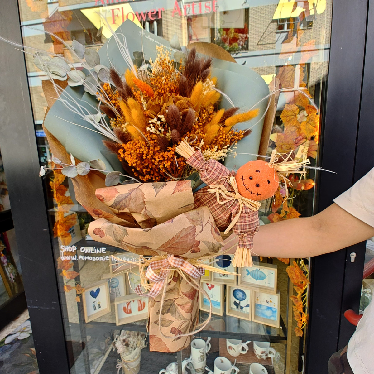 Mazzo fiori stabilizzati autunnali
