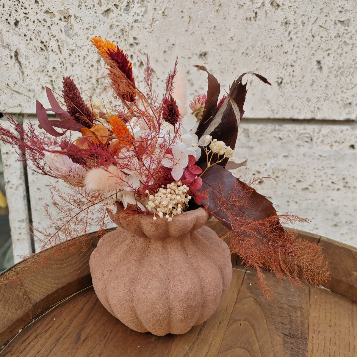 Composizione autunnale vasetto